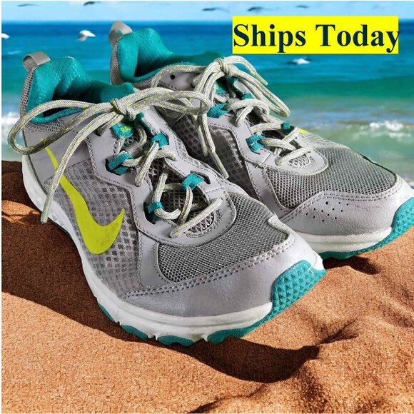 Nike Wild Trail 643074-003 Women's Size 9 Gray Athletic Running Shoes 11322 - Picture 1 of 8
